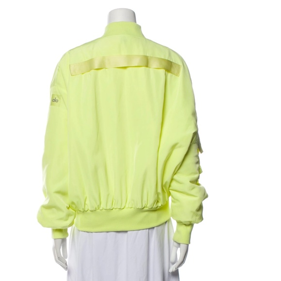 ALO Yoga Yellow Bomber Jacket - Picture 3 of 4